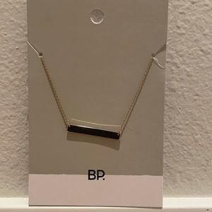 BP gold bar necklace. New